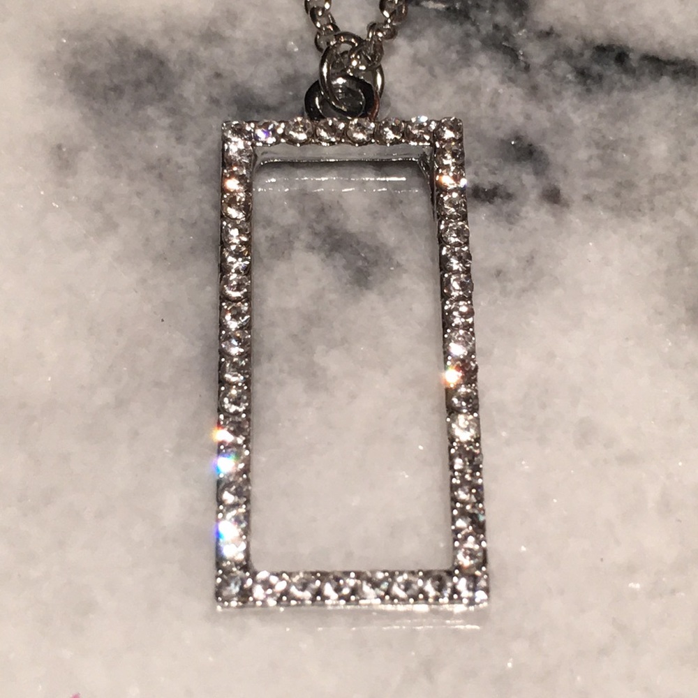 Crystal Rectangle Necklace